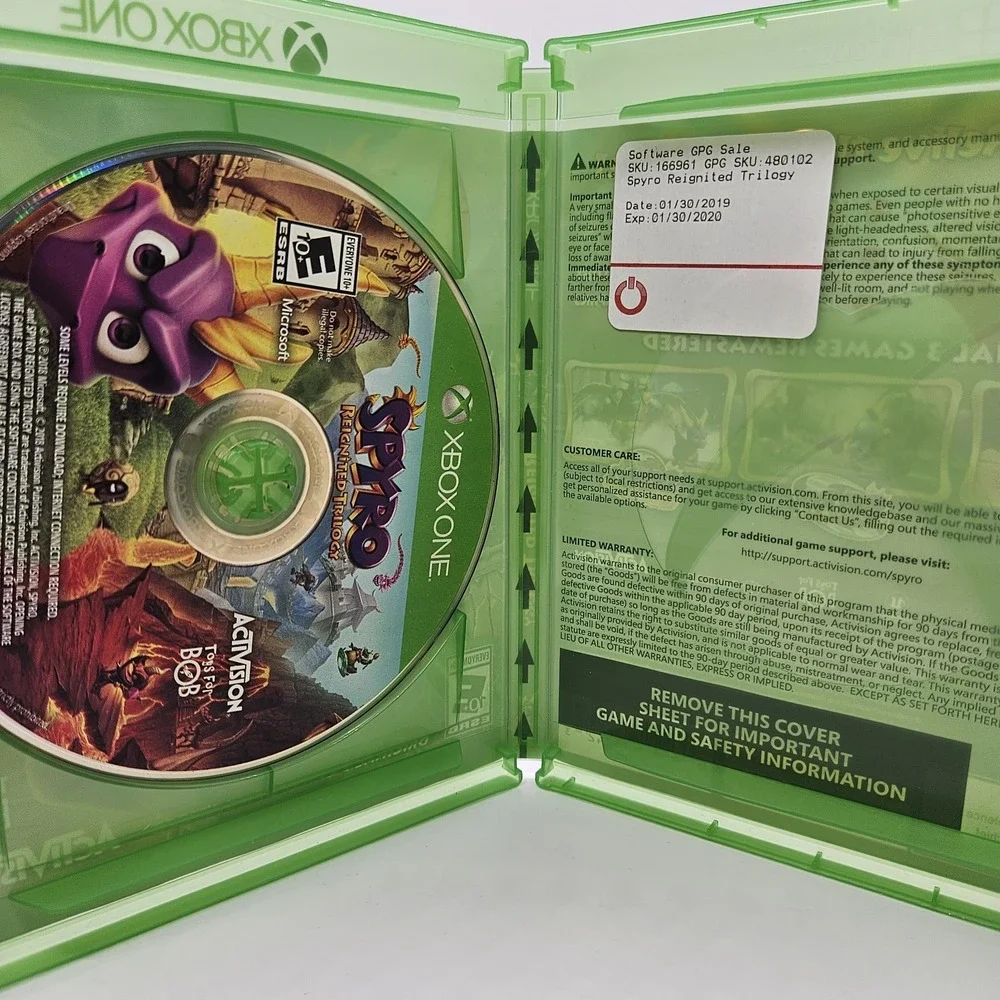 Spyro‎ Reignited Trilogy Xbox One – Complete w/ Case & Disc